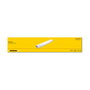 DeLOCK Canaleta Cable PVC 63x28 mm, Largo 400 mm, 2 Piezas Blanco, para Montaje Bajo Mesa
