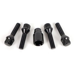 Omp Tornillos Antirrobo para Llantas M12x1.25 Cónico Largo 40-65 mm Llave 17-19 Negro Din 10.9 OMPS09851201