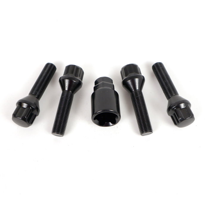 OMP Speed Juego de 4 Tornillos Antirrobo para Llantas M12X1.25 Negro OMP Speed Juego de 4 Tornillos Antirrobo para Llantas M12X1.25 Negro