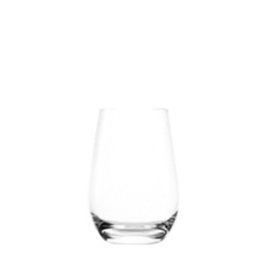 Summa Vaso Transparente de Cristal, 47 cl, 120 mm de Alto, Borde Fino (Set de 6)