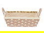 Kinvara Cesta Asas Trenzado Rectangular Jacinto de Agua Natural 29 x 18 x 12.5 cm (Set de 24)