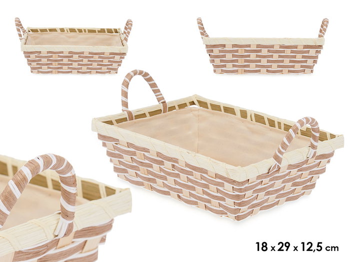 Kinvara Cesta Asas Trenzado Rectangular Jacinto de Agua Natural 29 x 18 x 12.5 cm (Set de 24) Kinvara Cesta Asas Trenzado Rectangular Jacinto de Agua Natural 29 x 18 x 12.5 cm (Set de 24)