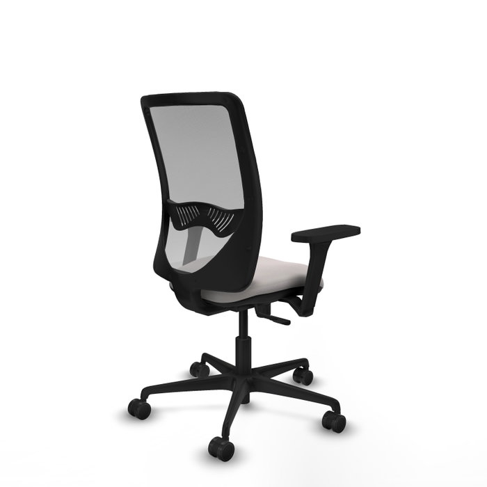 PIQUERAS Y CRESPO Silla de oficina Zulema con mecanismo Sincro, Blanco y Gris PIQUERAS Y CRESPO Silla de oficina Zulema con mecanismo Sincro, Blanco y Gris