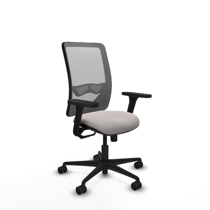 PIQUERAS Y CRESPO Silla de oficina Zulema con mecanismo Sincro, Blanco y Gris PIQUERAS Y CRESPO Silla de oficina Zulema con mecanismo Sincro, Blanco y Gris