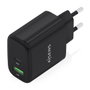 Aisens Cargador GaN 45W USB-C y USB-A Negro A110-0972