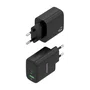 Aisens Cargador GaN 45W con USB-C y USB-A, Negro A110-0972