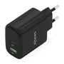 Aisens Cargador GaN 45W con USB-C y USB-A, Negro A110-0972