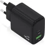 Aisens Cargador Pared GaN A110-0972 45W USB Tipo-C PD3.0 QC4.0 USB-A QC3.0 Negro