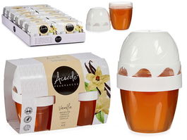 Acorde Set 2 Ambientadores Gel 140gr Vainilla Larga Duración 14x10.5x7cm (Set de 24)