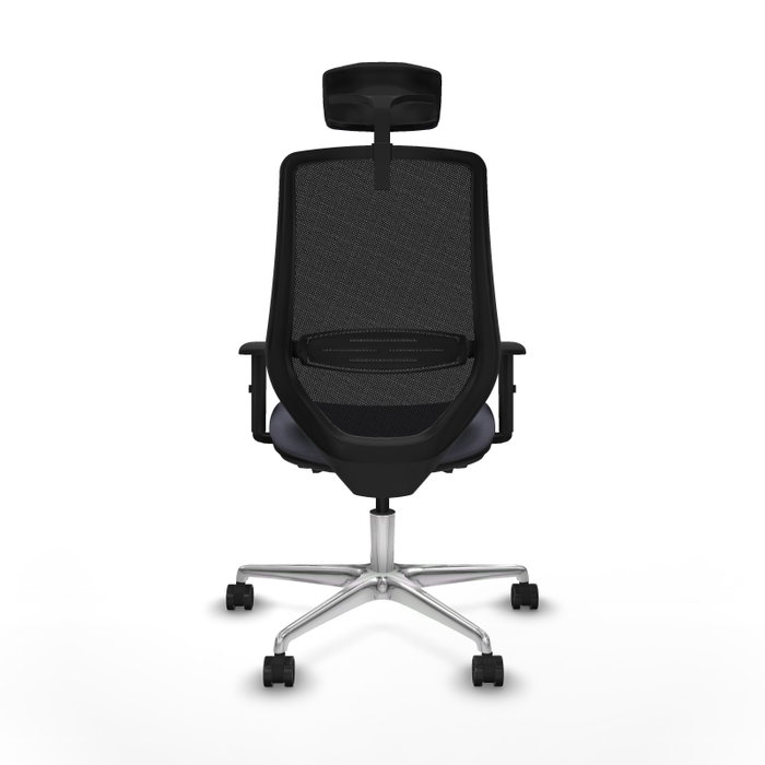 PIQUERAS Y CRESPO Silla de oficina Mardos con Mecanismo Sincro/Traslack, Gris oscuro y Negro