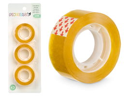 Pincello Set 3 Rollos Celo 8.5 cm x 23 cm x 2 cm Amarillo (Set de 48)