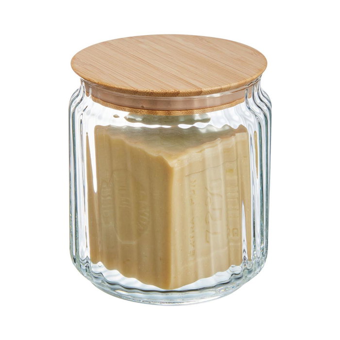 Luminarc Tarro de Cristal con Tapa de Bambú NOVA JAR 0,75L