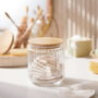 Luminarc Tarro de Cristal con Tapa de Bambú NOVA JAR 0,75L