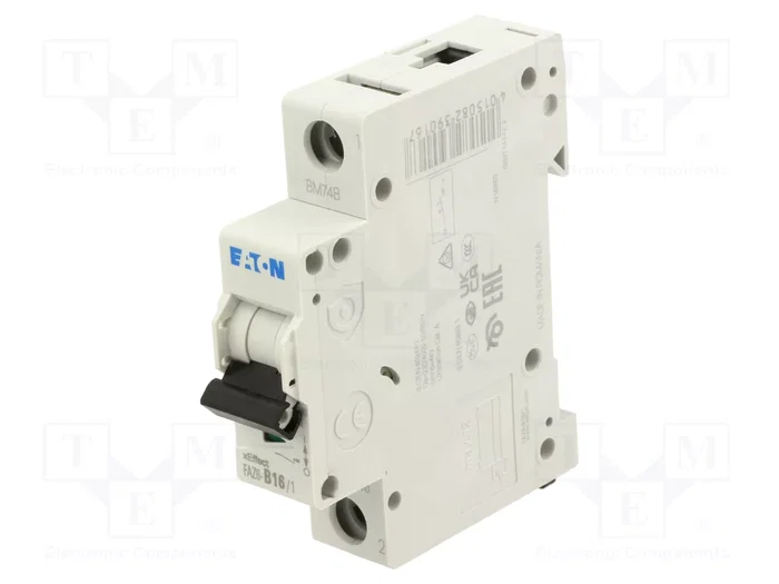 EATON ELECTRIC FAZ6-B16/1 Interruptor Magnetotérmico 16A 1 Polo 6kA EATON ELECTRIC FAZ6-B16/1 Interruptor Magnetotérmico 16A 1 Polo 6kA