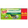 SCOTCH-BRITE® Estropajo Fibra Verde y Esponja Power Classic Laminado (4+4 unidades)