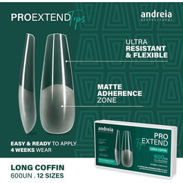 Andreia Pro Extend Tips Long Coffin 600u