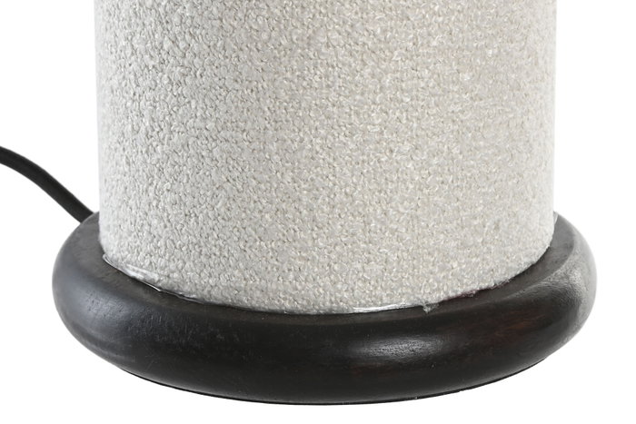 DKD Home Decor Lámpara de Sobremesa Metal y Poliéster Bucle