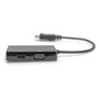 DIGITUS Convertidor DisplayPort a HDMI, DVI y VGA, 0,2m, Negro