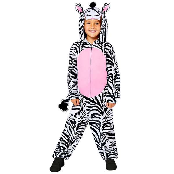 Liragram Disfraz Infantil Mono Zebra Talla 8-10 Años