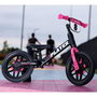 Bicicleta sin pedales new bike player con luces rosa10"