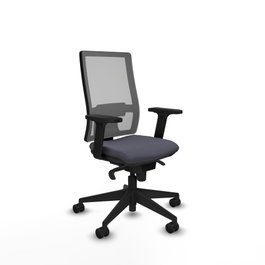 PIQUERAS Y CRESPO Silla de oficina Horna con mecanismo Sincro, Gris