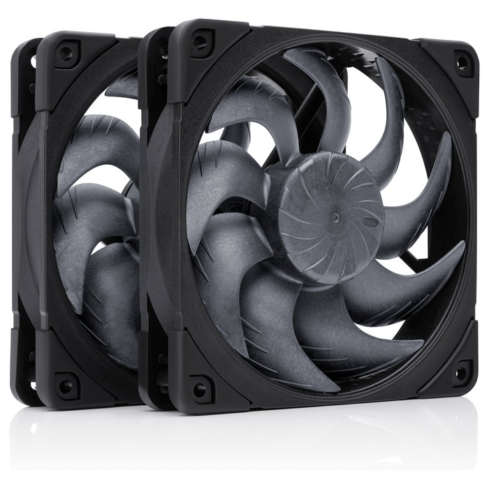 NOCTUA NF-A12x25 G2 PWM Sx2-PP chromax.black de 12 cm, Pack de 2 NOCTUA NF-A12x25 G2 PWM Sx2-PP chromax.black de 12 cm, Pack de 2