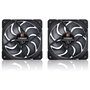 NOCTUA NF-A12x25 G2 PWM Sx2-PP chromax.black de 12 cm, Pack de 2
