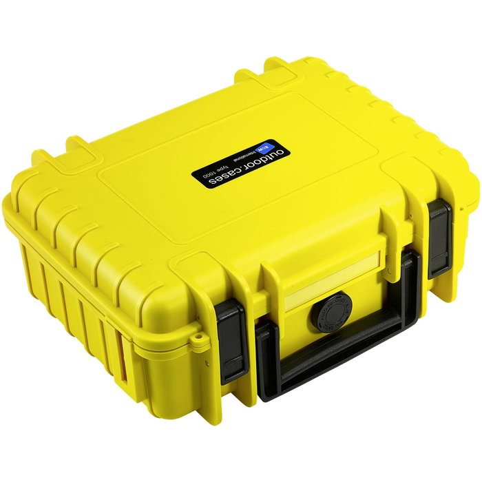 B&W Outdoor Case Type 1000 amarillo con inserto de espuma B&W Outdoor Case Type 1000 amarillo con inserto de espuma