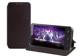 NGS Funda Folio para Móvil Odysea 5 HD, 5" (12,7 cm), Negro - Protección Integral, Tapa Delantera y Soporte de Sobremesa