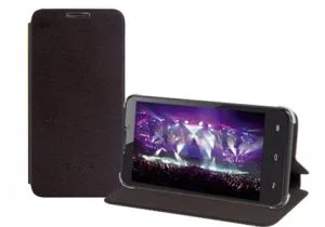 NGS Funda Folio para Móvil Odysea 5 HD, 5" (12,7 cm), Negro - Protección Integral, Tapa Delantera y Soporte de Sobremesa