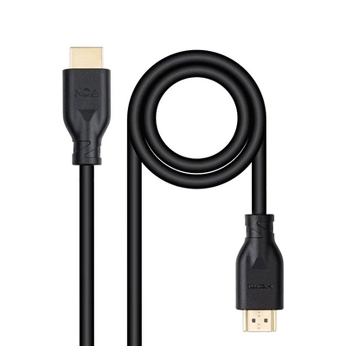 Nanocable Cable HDMI V2.0 4K@60Hz 18Gbps CCS 0,5 m Negro