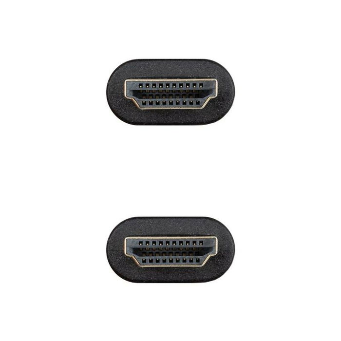 Nanocable Cable HDMI V2.0 4K@60Hz 18Gbps CCS 0,5 m Negro