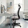 PIQUERAS Y CRESPO Silla de oficina Zulema con Mecanismo Sincro Crema y Negro
