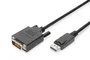 Digitus Cable Adaptador DisplayPort a DVI-D 3m Negro
