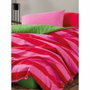 Aucune Juego de cama Rosa 100% algodón con funda nórdica y 2 fundas de almohada