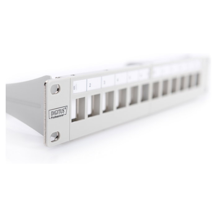 Digitus DN-91419 Patchpanel Modular 12 Puertos Gris