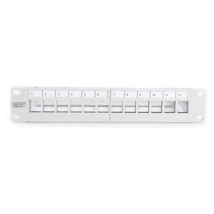 Digitus DN-91419 Patchpanel Modular 12 Puertos Gris