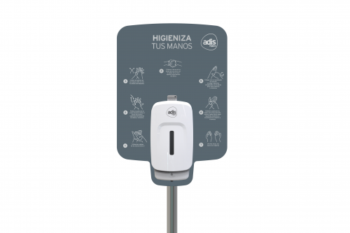 G3 Estación de Higiene Alto Rendimiento DP477 Soporte Metálico para Dispensador de Gel Hidroalcohólico