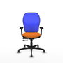 PIQUERAS Y CRESPO Silla de oficina Jorquera Naranja/Azul