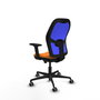 PIQUERAS Y CRESPO Silla de oficina Jorquera Naranja/Azul