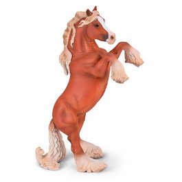 COLLECTA Yegua Gypsy Vanner Castaña Deluxe 1:12