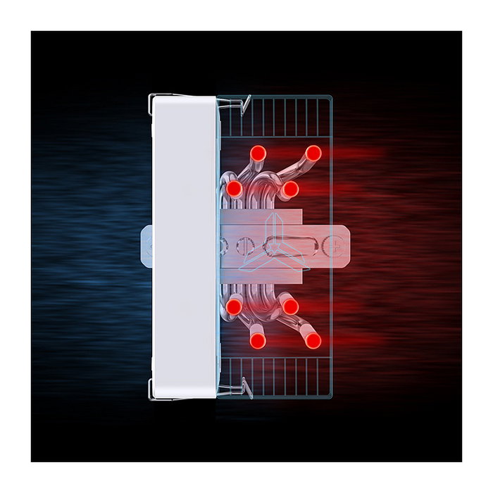 Jonsbo CR-1000 EVO RGB Enfriador de CPU 120mm - Blanco