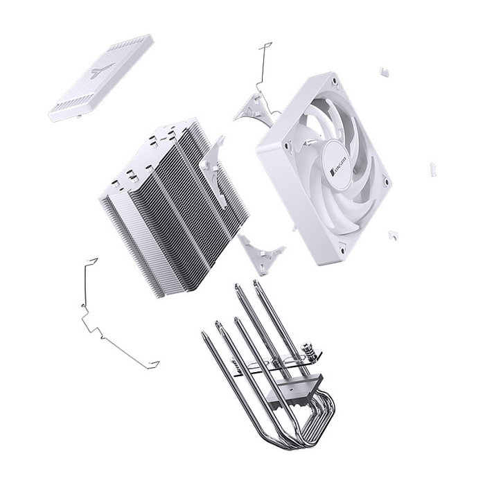Jonsbo CR-1000 EVO RGB Enfriador de CPU 120mm - Blanco