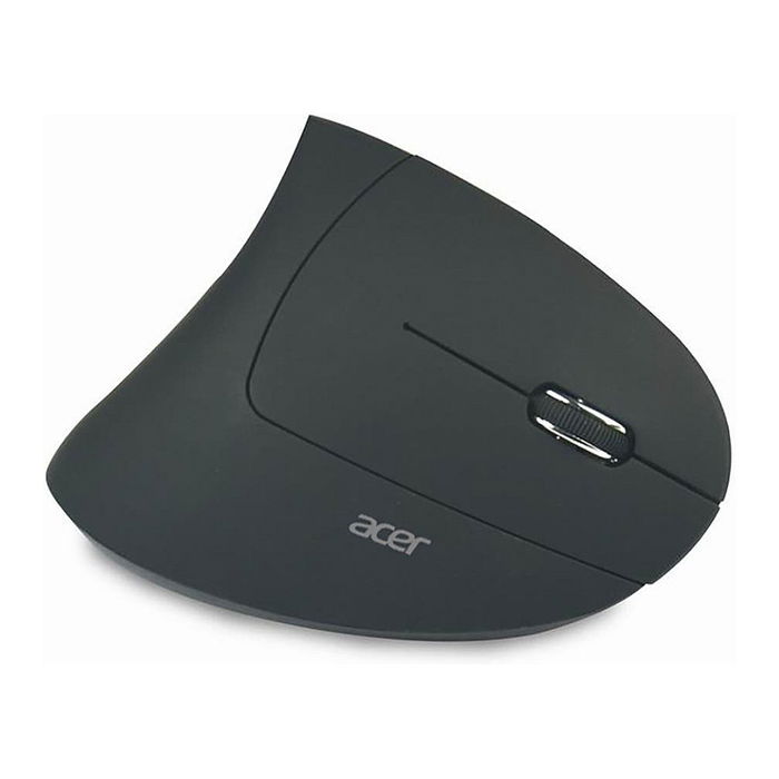 Acer Ratón Vertical Inalámbrico para PC y Ordenador Portátil, Comodidad y Prevención del Túnel Carpiano, Discreto y Ligero, Conexión Inalámbrica de Largo Alcance, Recargable