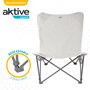 Aktive Sillón plegable camping XL beige
