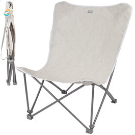 Aktive Sillón plegable camping XL beige