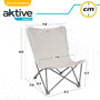 Aktive Sillón plegable camping XL beige
