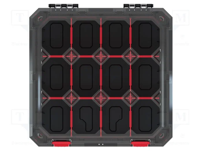 KISTENBERG TITAN 40 Contenedor con Particiones Negro