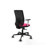 PIQUERAS Y CRESPO Silla de oficina Yunquera con mecanismo Sincro, Rosa y Negro