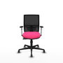 PIQUERAS Y CRESPO Silla de oficina Yunquera con mecanismo Sincro, Rosa y Negro